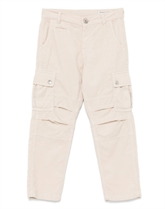 Kids вельветовые брюки, нейтральный цвет Brunello cucinelli