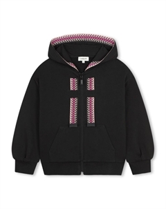 Кардиган с капюшоном, черный Lanvin enfant