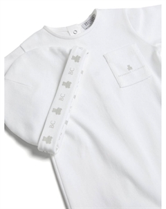 Kids комбинезон для новорожденного с логотипом, белый Brunello cucinelli