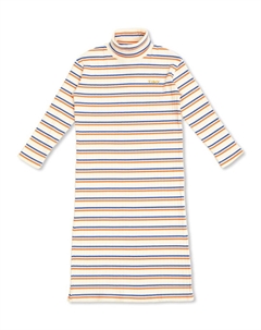 Полосатое платье, нейтральный цвет Tinycottons