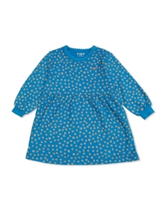 Платье с цветочным принтом, синий Tinycottons