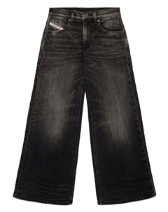 Kids прямые джинсы, черный Diesel