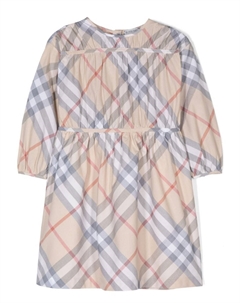 Kids платье в клетку Vintage Check, коричневый Burberry