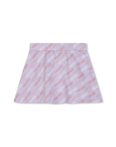 Юбка мини с логотипом, фиолетовый Kenzo kids