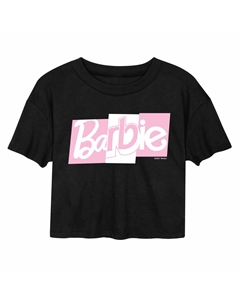 Укороченная футболка с логотипом и логотипом для юниоров Barbie