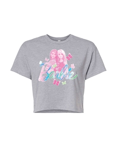Укороченная футболка Barbie Tie Dye для юниоров, серый Licensed character
