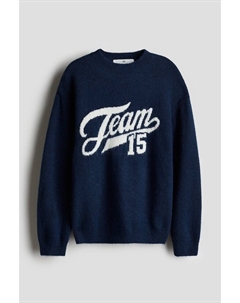 Свитер свободного кроя, синий H&m