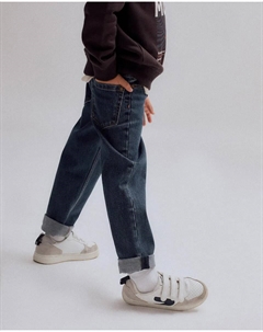 Узкие джинсы для мальчика с регулируемой талией, темно-синий Zippy