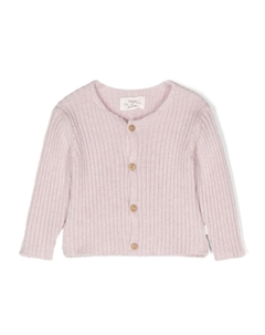 Кардиган в рубчик, розовый Teddy & minou