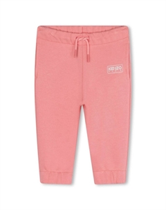 Спортивный костюм из хлопка с логотипом, розовый Kenzo kids