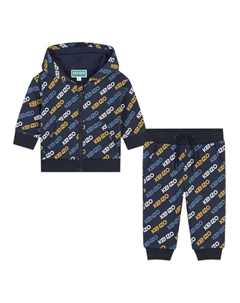 Спортивный костюм с логотипом, синий Kenzo kids