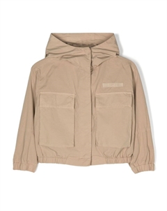 Куртка с капюшоном и нашивкой-логотипом, нейтральный цвет Aspesi