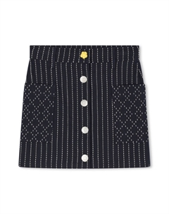 Юбка в полоску с завышенной талией, синий Kenzo kids