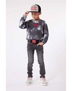 Джинсы детские, серый Hugo