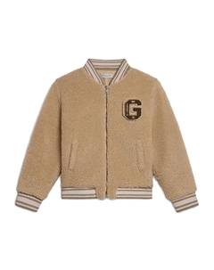 Бомбер с нашивкой-логотипом, нейтральный цвет Golden goose