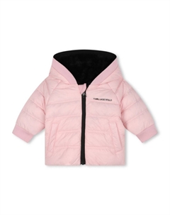 Kids двусторонний пуховик, черный Karl lagerfeld