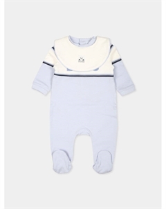 Kidswear комбинезон с логотипом и нагрудник, синий Boss