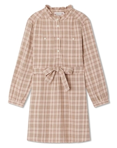 Платье в клетку, розовый Bonpoint