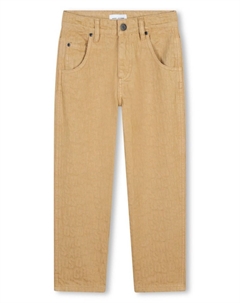 Kids брюки с нашивкой-логотипом, нейтральный цвет Marc jacobs