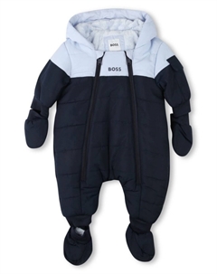 Kidswear зимний комбинезон с логотипом, синий Boss