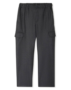 Шерстяные брюки карго Grant, серый Bonpoint