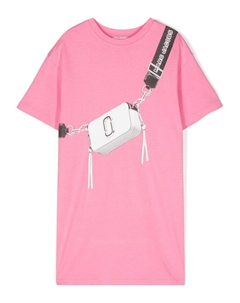 Kids платье с логотипом, розовый Marc jacobs