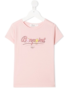 Футболка с короткими рукавами и логотипом, розовый Bonpoint