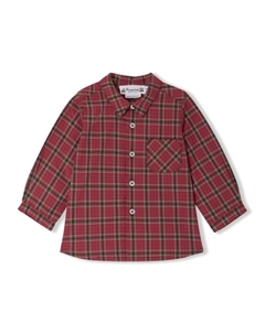 Рубашка Malo в клетку, красный Bonpoint