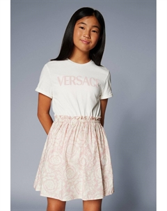 Платье из джерси DRESS POP LEGGERO BAROCCO KIDS LOGO, белый Versace