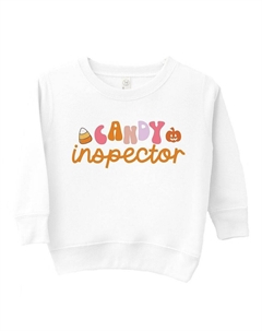 Толстовка с ярким рисунком для малышей Candy Inspector, белый The juniper shop