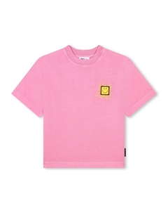 Kids футболка с декором Rear, розовый Marc jacobs