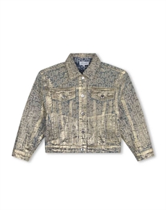 Kids джинсовая куртка The Jumbled Monogram, нейтральный цвет Marc jacobs