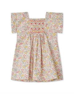 Платье с цветочным принтом, синий Bonpoint