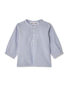 Рубашка Polisson в полоску, синий Bonpoint