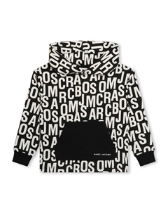 Kids худи с логотипом, черный Marc jacobs