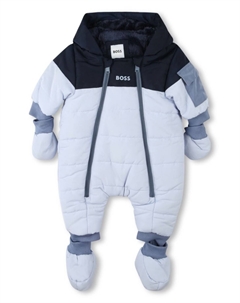 Kidswear зимний комбинезон с принтом, синий Boss