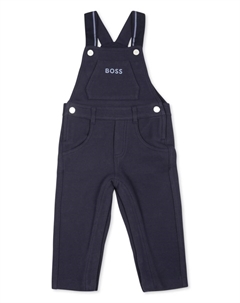 Kidswear комбинезон с вышитым логотипом, синий Boss