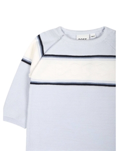 Kidswear комбинезон с тиснением логотипа, синий Boss