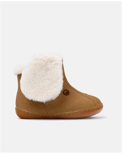 Детские кожаные ботильоны Peu Cami Twins, коричневый Camper