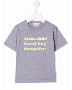 Футболка с надписью, серый Bonpoint