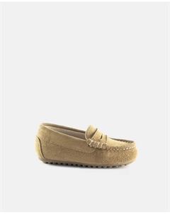 Замшевые мокасины для мальчика с маской, бежевый Ajjs estilo