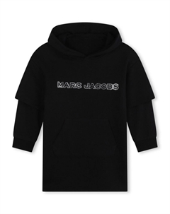 Kids платье с логотипом из пайеток, черный Marc jacobs