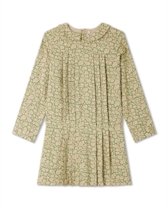 Платье с цветочным принтом, нейтральный цвет Bonpoint