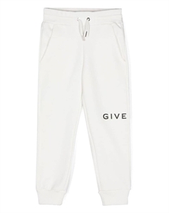 Kids спортивные брюки с логотипом, белый Givenchy