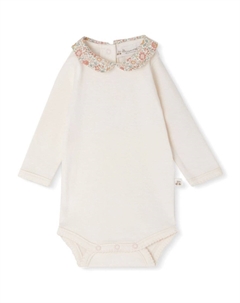Боди Cygne с цветочным принтом, нейтральный цвет Bonpoint