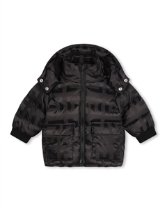 Kids пуховик с логотипом, черный Givenchy