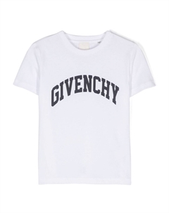 Kids футболка из хлопка с логотипом, белый Givenchy