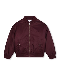 Kids бомбер на молнии, красный Chloe