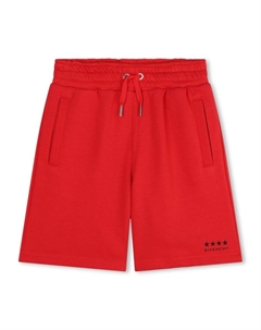 Kids спортивные шорты с принтом 4G, красный Givenchy