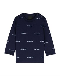 Kids футболка с логотипом, синий Givenchy